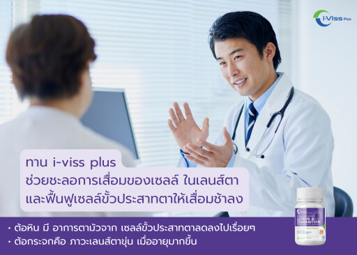 ต้อหิน มี อาการตามัวจาก เซลล์ขั้วประสาทตาลดลงไปเรื่อยๆ ต้อกระจกคือ ภาวะเลนส์ตาขุ่น เมื่ออายุมากขึ้น